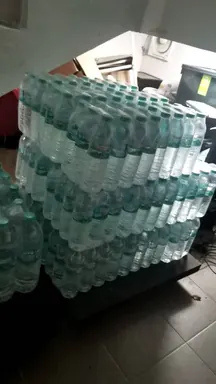 Water packs on scale